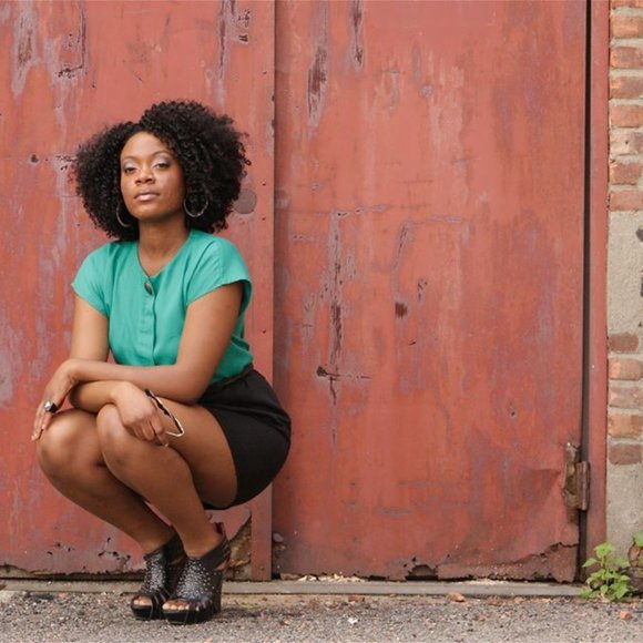 RETRO Green & Black Micro Mini Dress SZ M - Picture 2 of 7